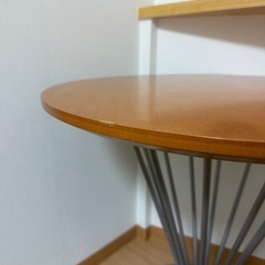 【一枚板/元値10万円】円形コーヒーテーブル/サイドテーブルの画像