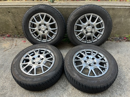 スタッドレスタイヤ 195/65/15 NANKANG ICE ACTIVA AW-1 2020年製 アルミホールセット４本
