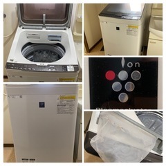 【使用頻度少・特選5点セット】電動ソファ（ローテーブル付）＋洗濯乾燥機＋テレビ台＋棚の画像