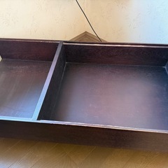 ローテーブル 収納 ガラス  幅100cmの画像