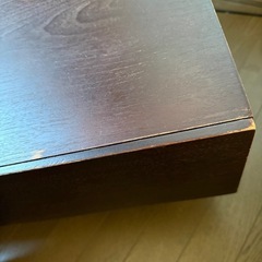 ローテーブル 収納 ガラス  幅100cmの画像