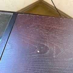 ローテーブル 収納 ガラス  幅100cmの画像