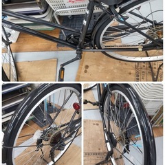 R527 ☀️ 普通自転車 OLTIMID / 27インチ / 6段ギア / LEDオート / ノーマルブレーキ ⭐ クリーニング済の画像