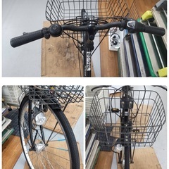 R527 ☀️ 普通自転車 OLTIMID / 27インチ / 6段ギア / LEDオート / ノーマルブレーキ ⭐ クリーニング済の画像