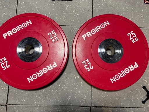 【値下げ中】PROIRON 25kg ダンベルプレート 2個