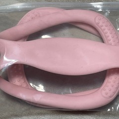 【開封済み、未使用】トレーニング用品　ストレッチチューブ　ピンクの画像