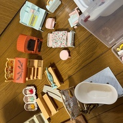 シルバニアファミリー赤い屋根セットの画像