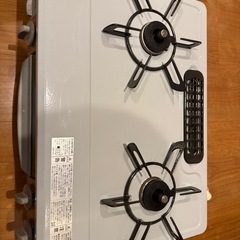 二口グリル付きガスコンロの画像