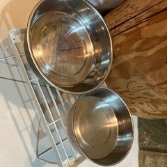 ドギーマン ステンレス食器 （2個セット）+おまけ犬用マズル（口輪）の画像