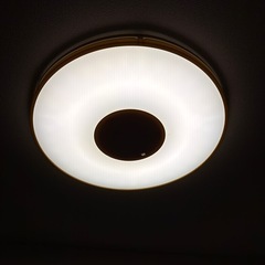 リモコン付きシーリングライト　LED 木製フレーム　調光の画像
