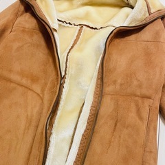 【美品】JUNMEN ジュンメン フェイクムートン ジャケット コート Mサイズの画像