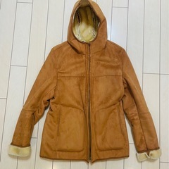 【美品】JUNMEN ジュンメン フェイクムートン ジャケット コート Mサイズの画像