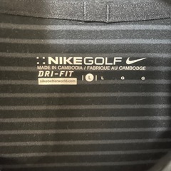NIKE GOLF ハイネックシャツ Lメンズ  ボーダー ハイネック ナイキ　ゴルフ　DRI-FITの画像
