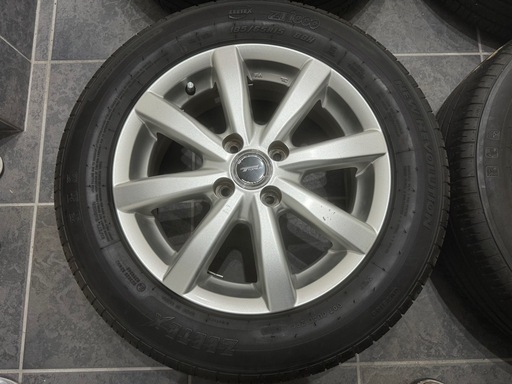 TOPRUN 社外ホイール 15インチ 5.5J ＋45 pcd100 4穴 タイヤ付きホイール 4本