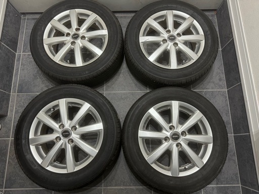 TOPRUN 社外ホイール 15インチ 5.5J ＋45 pcd100 4穴 タイヤ付きホイール 4本