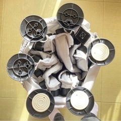 【ボール付き】日本育児　ポータブルベビーサークル　洗えてたためるの画像