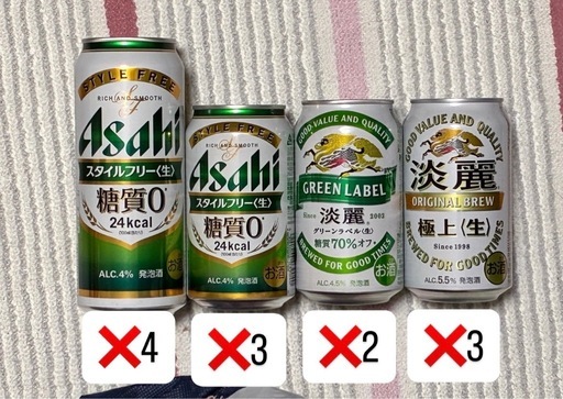 お酒166本セット（ビール、チューハイ、ハイボール）