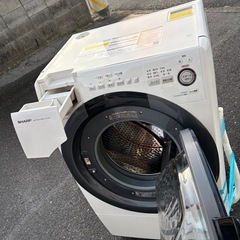 シャ-プ ドラム式洗濯乾燥機 2019年製ホワイト系 [洗濯7.0kg /乾燥3.5kg /ヒーター乾燥。の画像