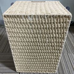 M804 NITORI 手編み風ペーパーバスケットライラ ナチュラルの画像