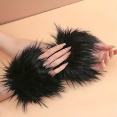 ボリューム抜群！フェイクファー アームウォーマー（2個セット）の画像