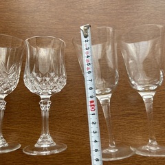 クリスタル　ワイングラス　４個　おすすめの画像