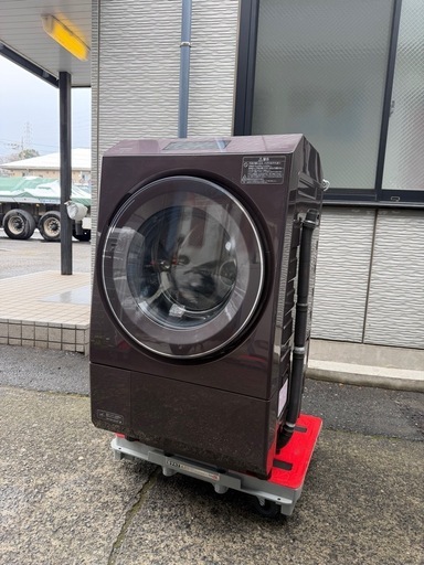 【美品】TOSHIBA 東芝 ドラム式洗濯機 TW-127XP1R ブラウン ZABOON 洗濯12kg/ 乾燥7kg
