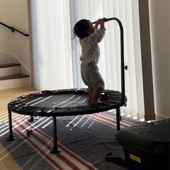 トランポリン　子供大人OK  手すり付き　ダイエットの画像