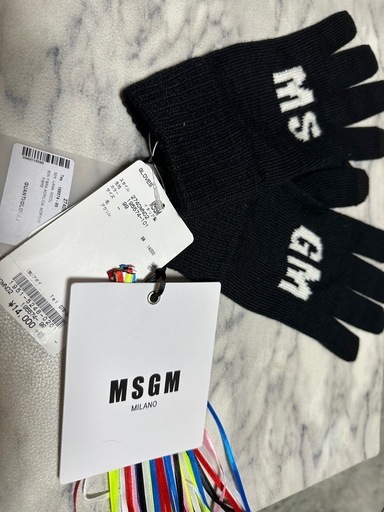 MSGM ロゴ手袋