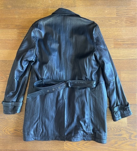 ALLEN JORRYラムレザーコート 黒色Mサイズ