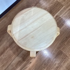 木製丸イス【町田市再生家具】0210Cの画像