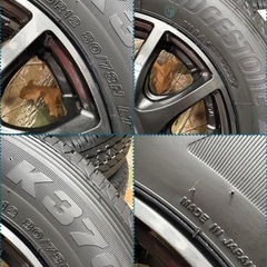 ④軽トラ・箱バン用　新品タイヤと新品ホイールと新品ナット付きの画像