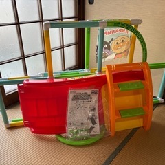 【箱あり】アンパンマン　ジャングルジム　滑り台つきの画像