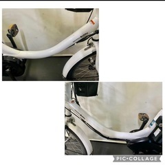 1年保証 ヤマハ　パスバビー　20インチ　子供乗せ　白色　電動アシスト自転車 g210の画像