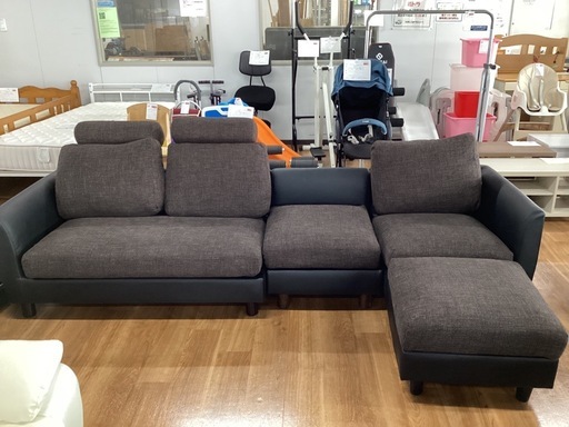  L字型ソファ【町田市再生家具】253311