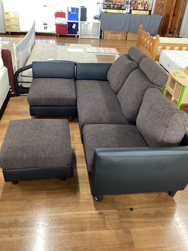  L字型ソファ【町田市再生家具】253311