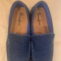 Brajan ダークブルー スリッポン　27.5センチの画像