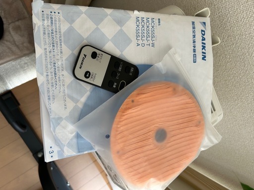 値下げしました！DAIKIN ダイキン 加湿空気清浄機 MCK55SJ-W 　リモコン　説明書