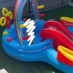 水遊び ビニールプールの画像