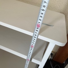 ホワイト パソコンワゴン プリンター台の画像