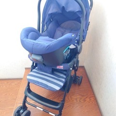 トラベルシステム　joie　i-base ISOFIX ベビーカー　チャイルドシートの画像