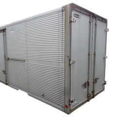 トラックコンテナ 箱 4550x1870x2170 鍵付 横扉付 ロング アルミバン 冷凍冷蔵 保冷 倉庫 物置 ガレージ コンテナハウス 愛媛よりの画像