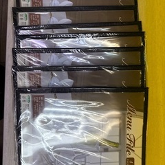 メニューファイル7個　新品の画像