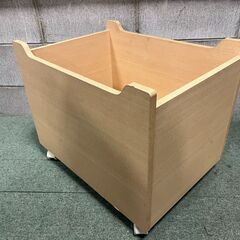 木製 おもちゃ箱 収納ボックス キャスター付 幅55cm×奥行40cm×高さ45cm の画像