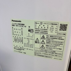 Panasonic ノンフロン冷凍冷蔵庫　NR-C374C-W ハイセンス　洗濯機　セットの画像