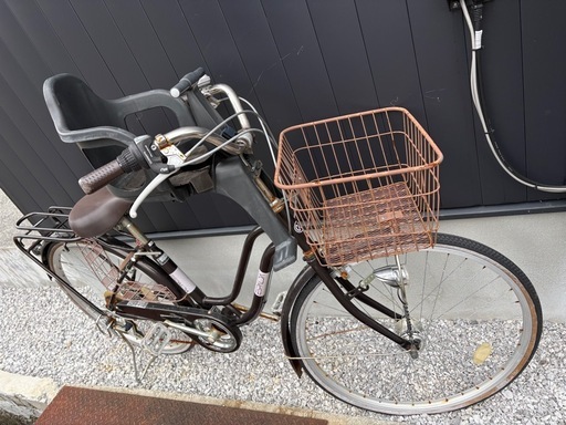 ママチャリ 自転車 ベビーシート付き