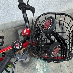 ディズニー　カーズ　16インチジュニア自転車　補助輪付きの画像