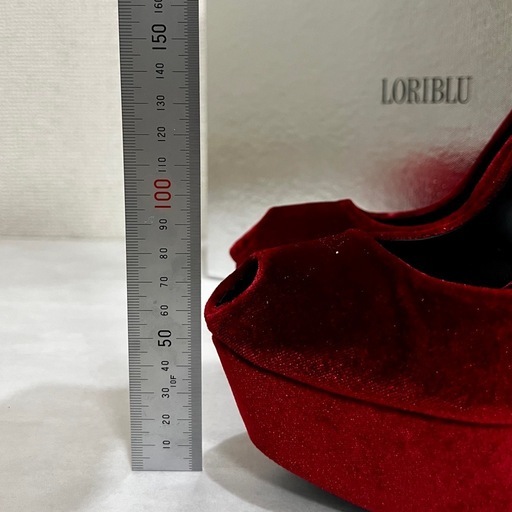 LORIBLU ロリブルー ベロアピンヒール イタリア製