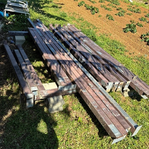 本日取引20000円　角パイプ　75×3.2 　亜鉛