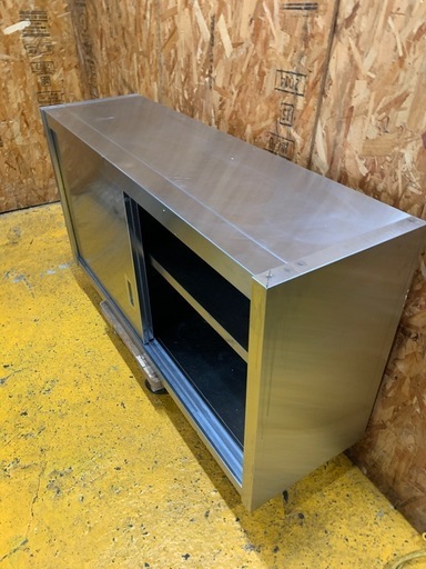 a(7824) ステンレス 吊り戸棚 引き戸付き W1200D350H600 厨房用品 キッチン ステンレス戸棚 吊り棚 収納棚 直接