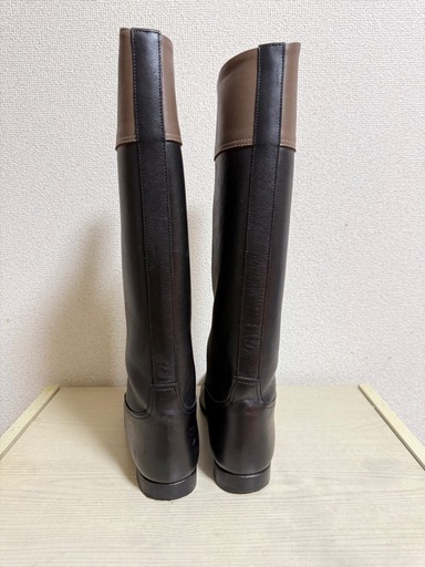 エルメス HERMES ブーツ ロングブーツ ジョッキーブーツ バイカラー